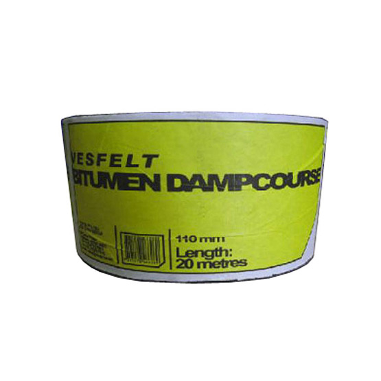 Malthoid Bitumen Dampcourse 110mmx20m Vesfelt