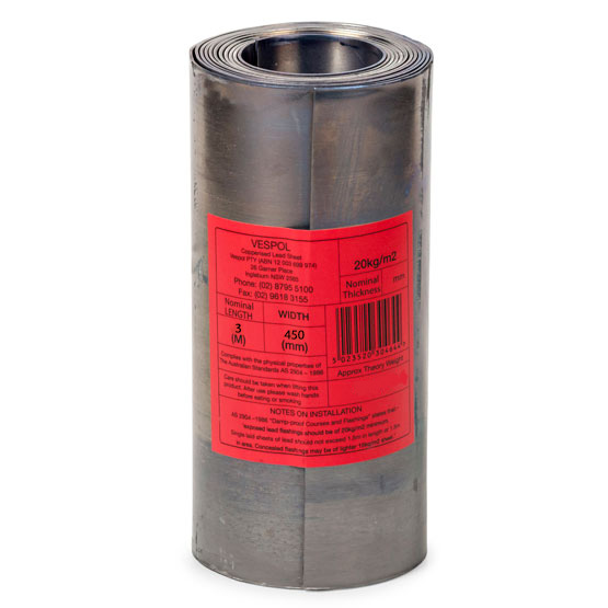 Lead Flashing 20kg 450mmx3m roll