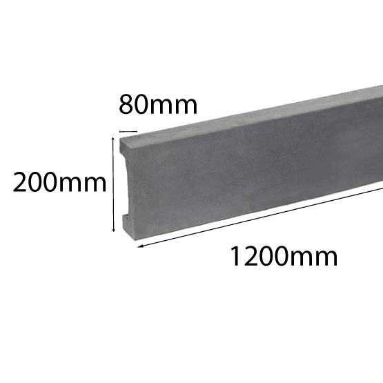 Sleeper Go Concrete Smooth 1200x200x80mm